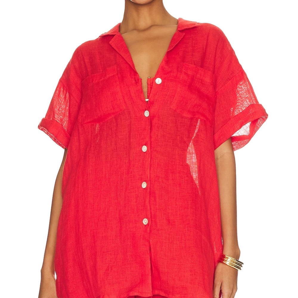 vitamin A Playa Pocket Blouse